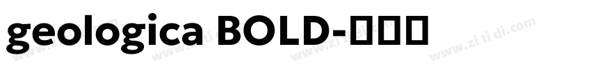 geologica BOLD字体转换
